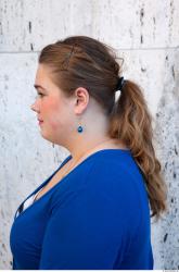 Head Woman White Overweight Street photo references